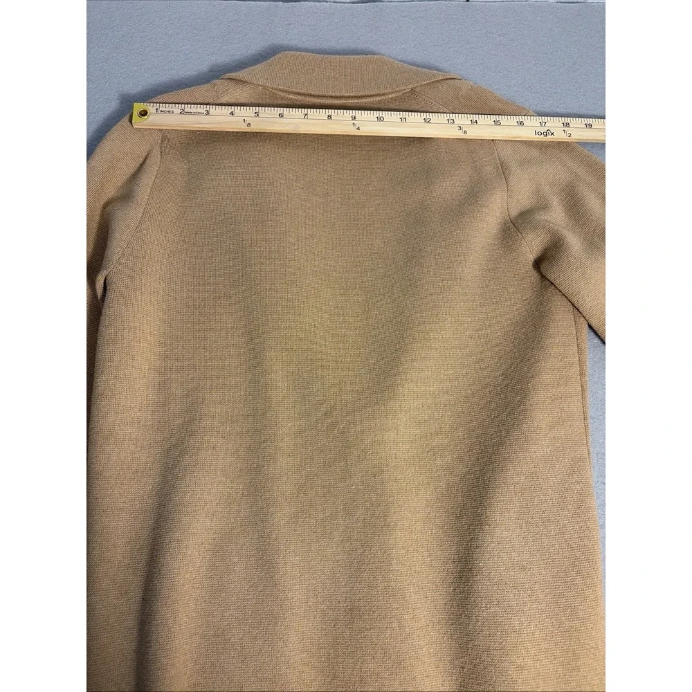 J. CREW Schoolboy Cotton Knit Sweater Blazer Jacket Size XS Tan Academia Preppy